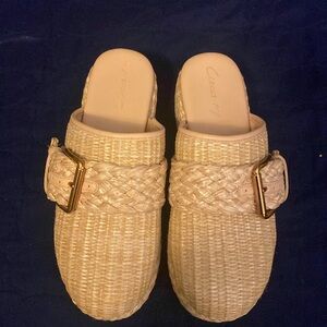Rattan clogs- new without tags- from Anthropology
